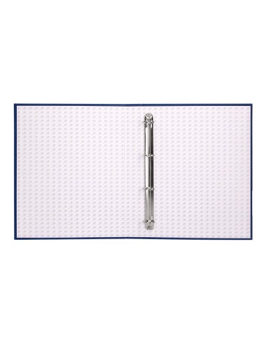 CARPETA 4 A 40 MM MIXTAS C.FORRADO PAPER FL.AZUL