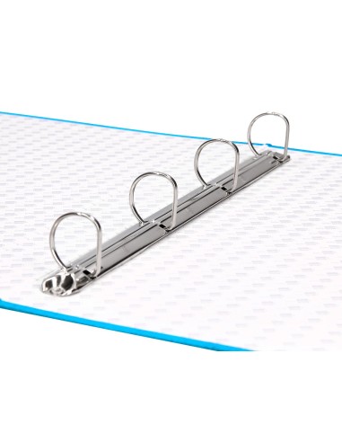 CARPETA 4 A 25 MM MIXTAS C.FORRADO COAT FL.I-CELESTE