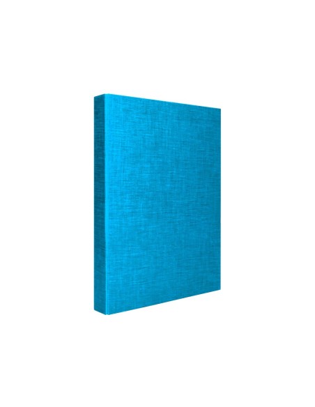 CARPETA 4 A 25 MM MIXTAS C.FORRADO COAT FL.I-CELESTE
