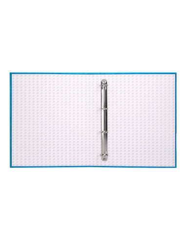 CARPETA 4 A 25 MM MIXTAS C.FORRADO COAT FL.I-CELESTE