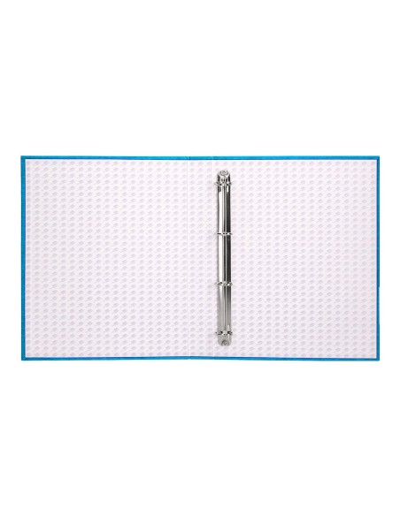 CARPETA 4 A 25 MM MIXTAS C.FORRADO COAT FL.I-CELESTE