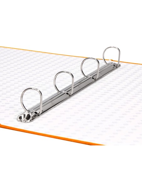 CARPETA 4 A 25 MM MIXTAS C.FORRADO COAT FL.I-NARANJA