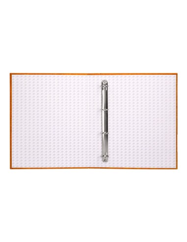 CARPETA 4 A 25 MM MIXTAS C.FORRADO COAT FL.I-NARANJA