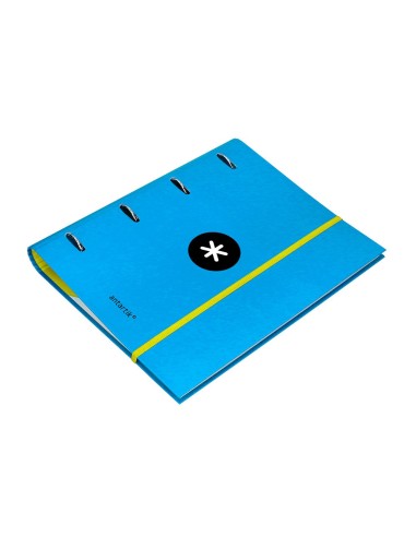 CARPETA RECAMBIO Y SOLAPA ANTARTIK A4 CUADRO 5MM FORR.4A.RED.40MM AZ.