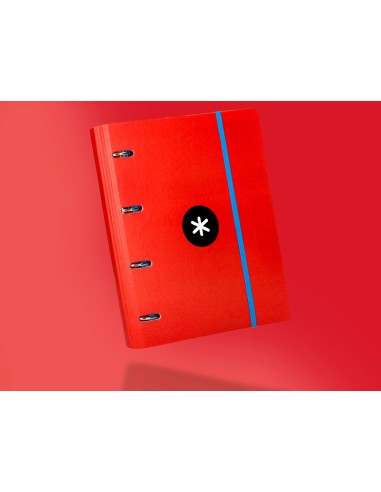 CARPETA RECAMBIO Y SOLAPA ANTARTIK A4 CUADRO 5MM FORR.4A.RED.40MM RJ.