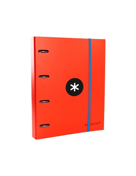 CARPETA RECAMBIO Y SOLAPA ANTARTIK A4 CUADRO 5MM FORR.4A.RED.40MM RJ.