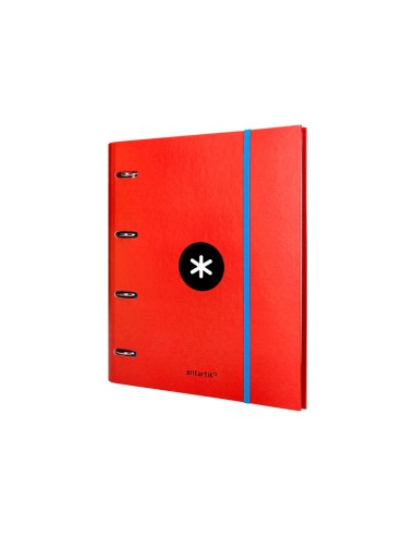 CARPETA RECAMBIO Y SOLAPA ANTARTIK A4 CUADRO 5MM FORR.4A.RED.40MM RJ.
