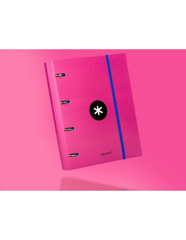 CARPETA RECAMBIO Y SOLAPA ANTARTIK A4 CUADRO 5MM FORR.4A.RED.40MM RS.