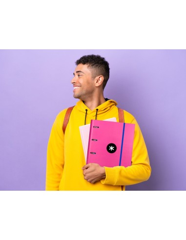 CARPETA RECAMBIO Y SOLAPA ANTARTIK A4 CUADRO 5MM FORR.4A.RED.40MM RS.