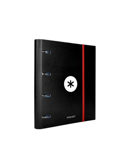 CARPETA RECAMBIO Y SOLAPA ANTARTIK A4 CUADRO 5MM FORR.4A.RED.40MM NG.