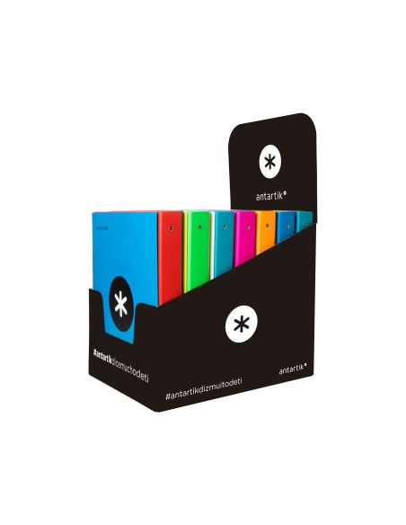 CARPETA 4 ANILLAS 40MM MIXTAS ANTARTIK A4 FORRADA SURT