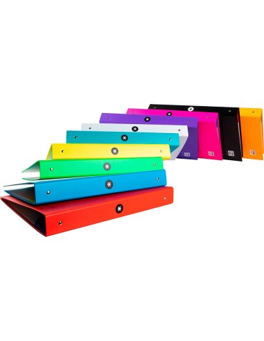 CARPETA 4 ANILLAS 40MM MIXTAS ANTARTIK A4 FORRADA SURT