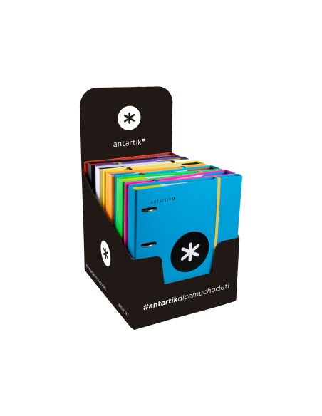 CARPETA RECAMBIO Y SOLAPA ANTARTIK A4 CUADRO 5MM FORR.4A.RED.40MM SUR