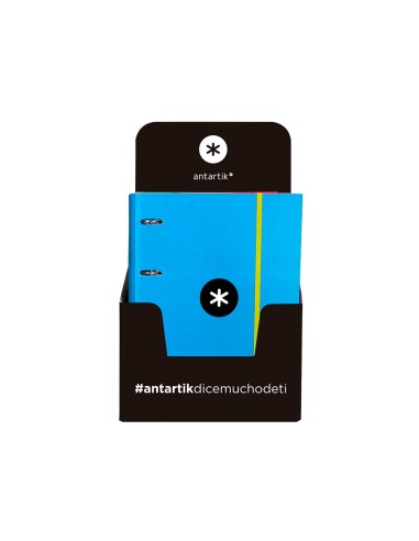 CARPETA RECAMBIO Y SOLAPA ANTARTIK A4 CUADRO 5MM FORR.4A.RED.40MM SUR