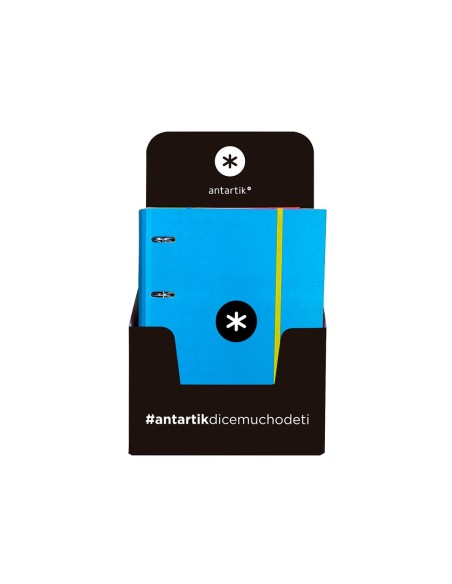 CARPETA RECAMBIO Y SOLAPA ANTARTIK A4 CUADRO 5MM FORR.4A.RED.40MM SUR