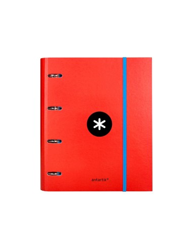 CARPETA RECAMBIO Y SOLAPA ANTARTIK A4 CUADRO 5MM FORR.4A.RED.40MM SUR