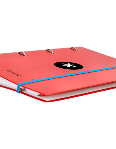 CARPETA RECAMBIO Y SOLAPA ANTARTIK A4 CUADRO 5MM FORR.4A.RED.40MM SUR