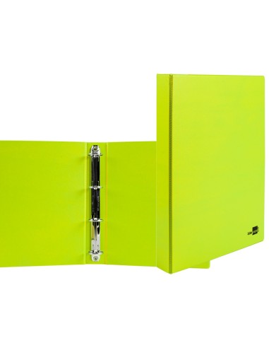 CARPETA 4A.25 MM MIXTAS LIDERPAPEL A4 CARTON FORRADO PVC VERDE KA03