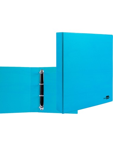 CARPETA 4A.40 MM MIXTAS LIDERPAPEL A4 CARTON FORRADO PVC AZUL KA12