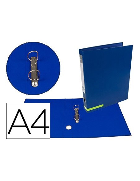 CARPETA 2A.25MM.MIXTAS A4 FORRADO SYSTEM C/OLLADO TARJETERO AZ.AY24