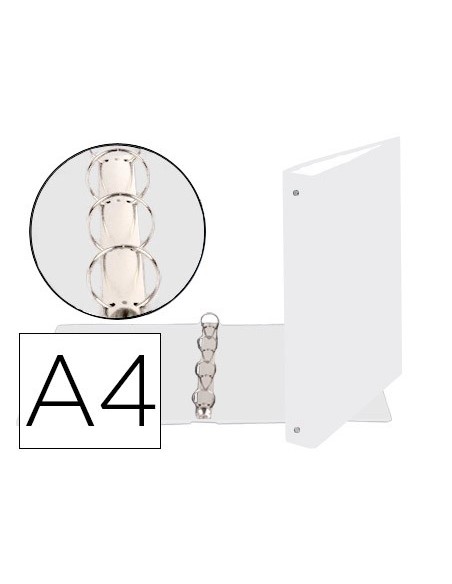 CARPETA 4A.30MM REDONDAS EXACOMPTA A4 CARTON FORRADO BLANCO 51378E