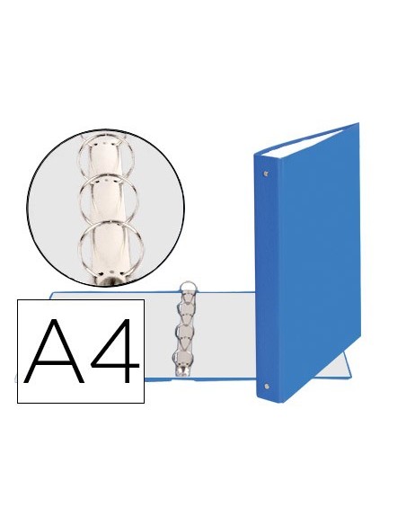 CARPETA 4A.30MM REDONDAS EXACOMPTA A4 CARTON FORRADO AZ.CLARO 51471E