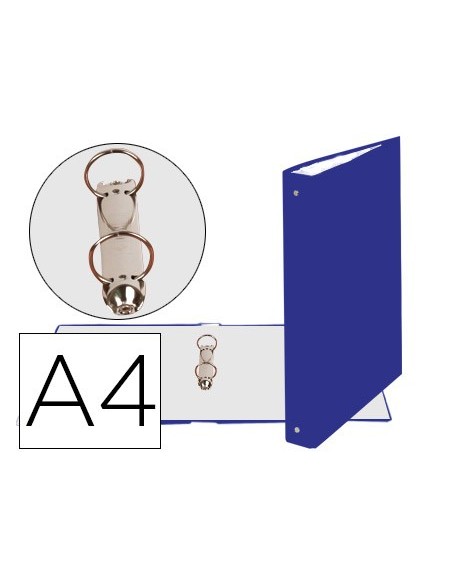CARPETA 2A.30MM REDONDAS EXACOMPTA DIN A4 CARTON FORRADO AZUL 54372E
