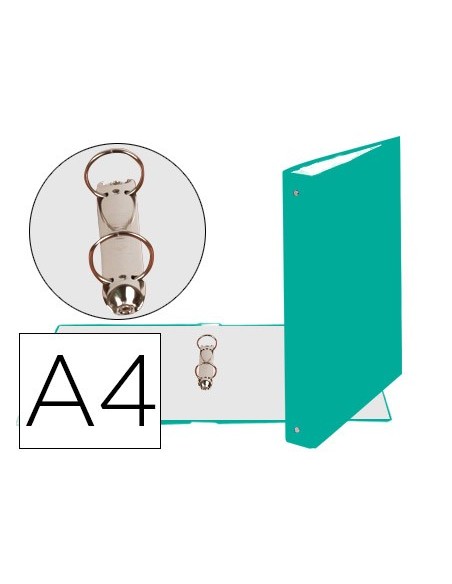 CARPETA 2A.30MM REDONDAS EXACOMPTA DIN A4 CARTON FORRADO VERDE 54373E
