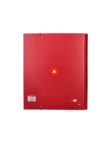 CARPETA RECAMBIO  ANTARTIK A4 5MM FORRADA 4AN.REDONDAS 40MM FRAMBUESA