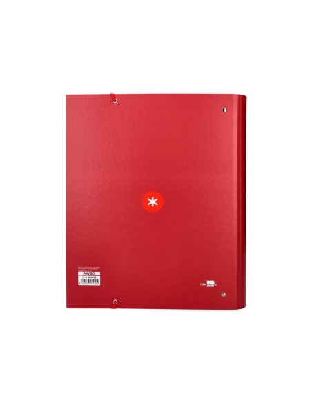 CARPETA RECAMBIO  ANTARTIK A4 5MM FORRADA 4AN.REDONDAS 40MM FRAMBUESA