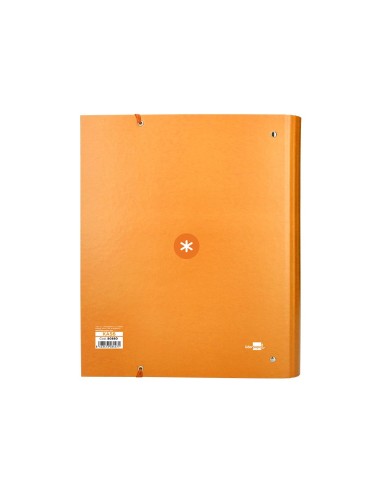 CARPETA RECAMBIO  ANTARTIK A4 5MM FORRADA 4AN.REDONDAS 40MM MOSTAZA