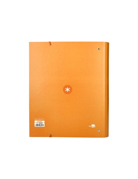 CARPETA RECAMBIO  ANTARTIK A4 5MM FORRADA 4AN.REDONDAS 40MM MOSTAZA