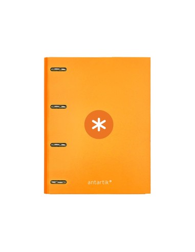 CARPETA RECAMBIO  ANTARTIK A4 5MM FORRADA 4AN.REDONDAS 40MM MOSTAZA