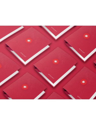 CARPETA 4AN.40MM MIXTAS  ANTARTIK A4 FORRADA FRAMBUESA