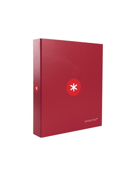 CARPETA 4AN.40MM MIXTAS  ANTARTIK A4 FORRADA FRAMBUESA