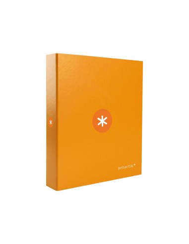 CARPETA 4AN.40MM MIXTAS  ANTARTIK A4 FORRADA MOSTAZA