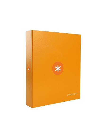 CARPETA 4AN.40MM MIXTAS  ANTARTIK A4 FORRADA MOSTAZA