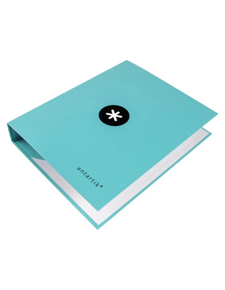 CARPETA 4 ANILLAS 40MM MIXTAS ANTARTIK A4 FORRADA MENTA