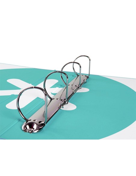 CARPETA 4 ANILLAS 40MM MIXTAS ANTARTIK A4 FORRADA MENTA