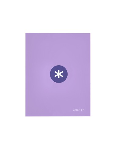 CARPETA 4 ANILLAS 40MM MIXTAS ANTARTIK A4 FORRADA LAVANDA