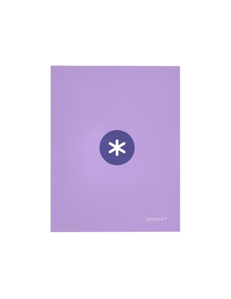 CARPETA 4 ANILLAS 40MM MIXTAS ANTARTIK A4 FORRADA LAVANDA