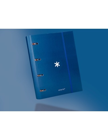 CARPETA RECAMBIO  ANTARTIK A4 5MM FORRADA 4AN.REDONDAS 40MM AZ.