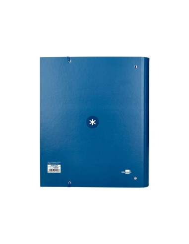 CARPETA RECAMBIO  ANTARTIK A4 5MM FORRADA 4AN.REDONDAS 40MM AZ.