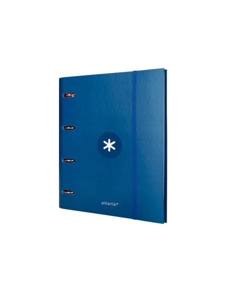CARPETA RECAMBIO  ANTARTIK A4 5MM FORRADA 4AN.REDONDAS 40MM AZ.