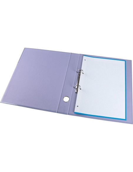 CARPETA 2AN.25MM MIXTAS  A4 FORRADO SYSTEM OLLAO TARJETERO LAVANDA
