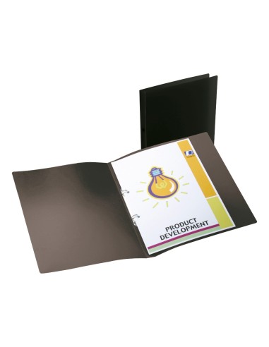 CARPETA 2 ANILLAS MIXTAS MINI 15MM PP. A4 NG. OPACO