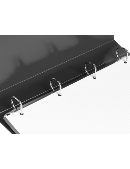 CARPETA 4 ANILLAS 25MM MIXTAS PP. A4 NG. OPACO