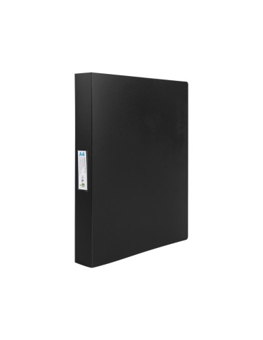 CARPETA 4 ANILLAS 25MM MIXTAS PP. A4 NG. OPACO