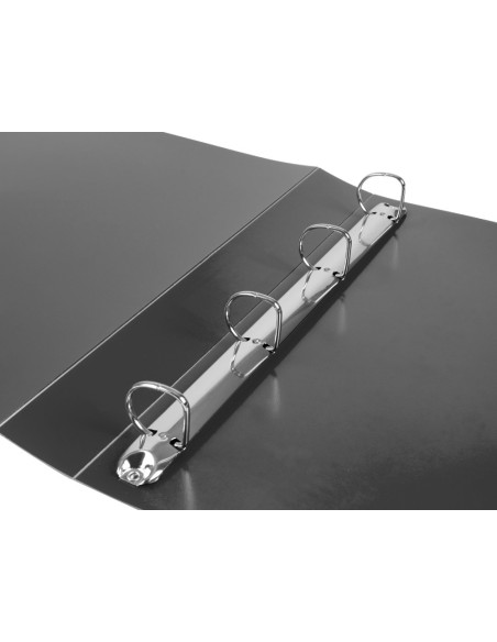 CARPETA 4 ANILLAS 25MM MIXTAS PP. A4 NG. OPACO