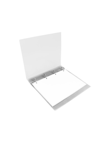 CARPETA 4 ANILLAS 25MM MIXTAS PP. A4 TRANSPARENTE